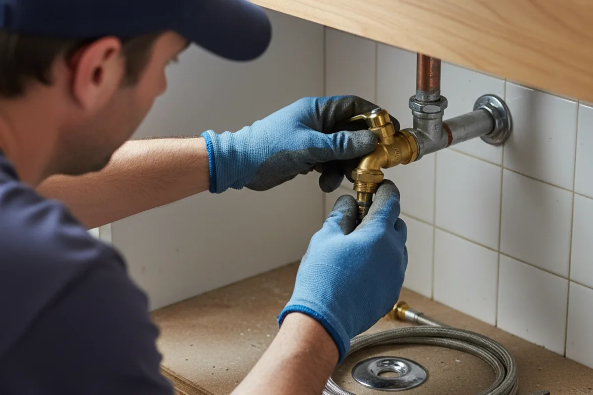 Shutoff valve and fitting work during Emergency Plumbing in Manitou Springs